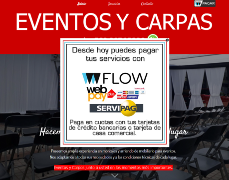 PAGINA WEB EVENTOS & CARPAS